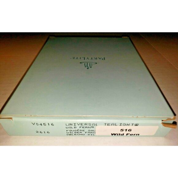 Vintage Partylite Tealights 12 Candles NOS "Wild Fern" p1f/v04516 - Picture 2 of 3